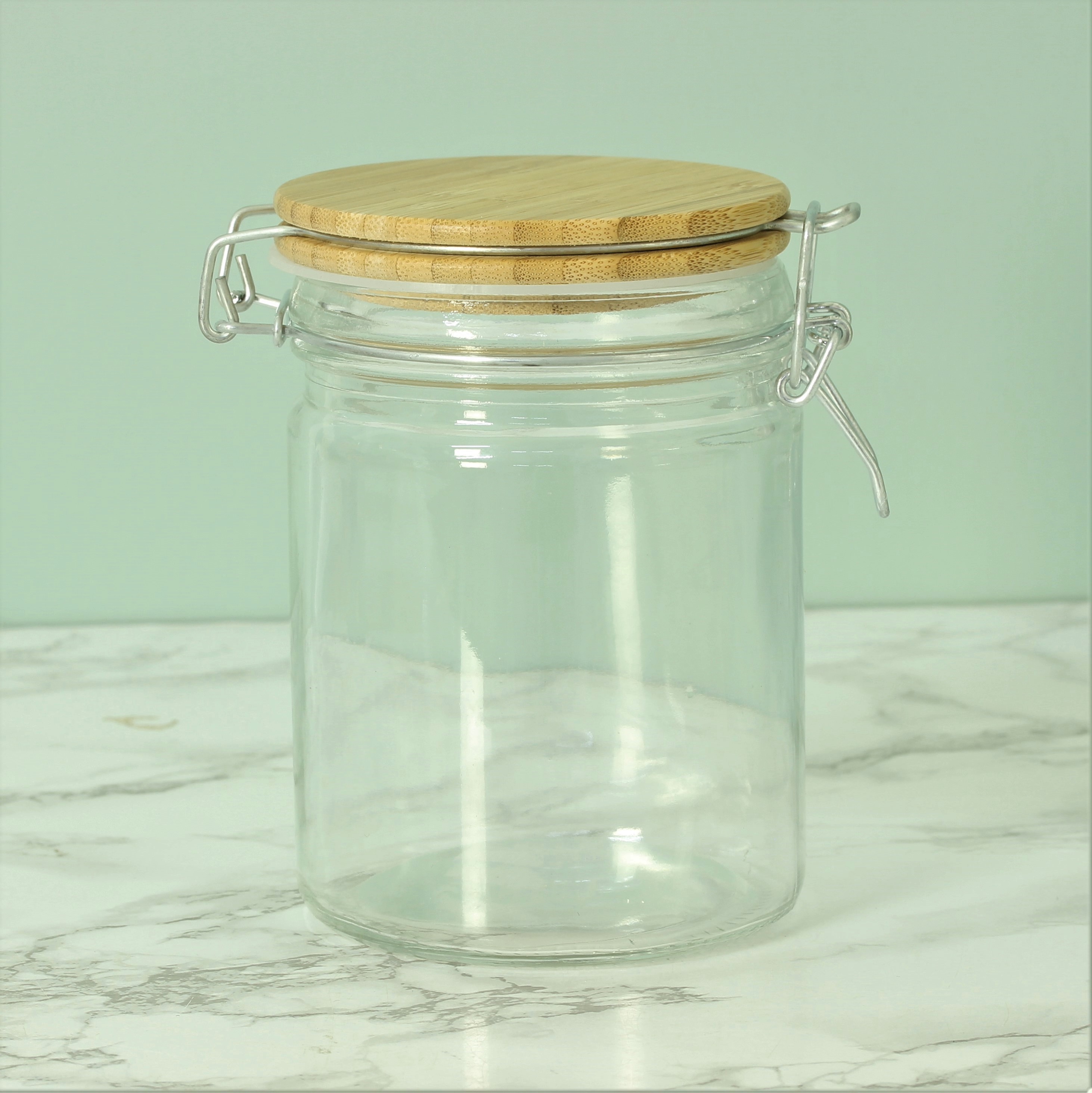 Large Glass Pasta Rice Jar Storage Canister Airtight Clip Top Jars w